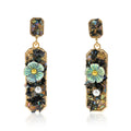 Iris Bloom Pearl Drop Earrings GWE -243