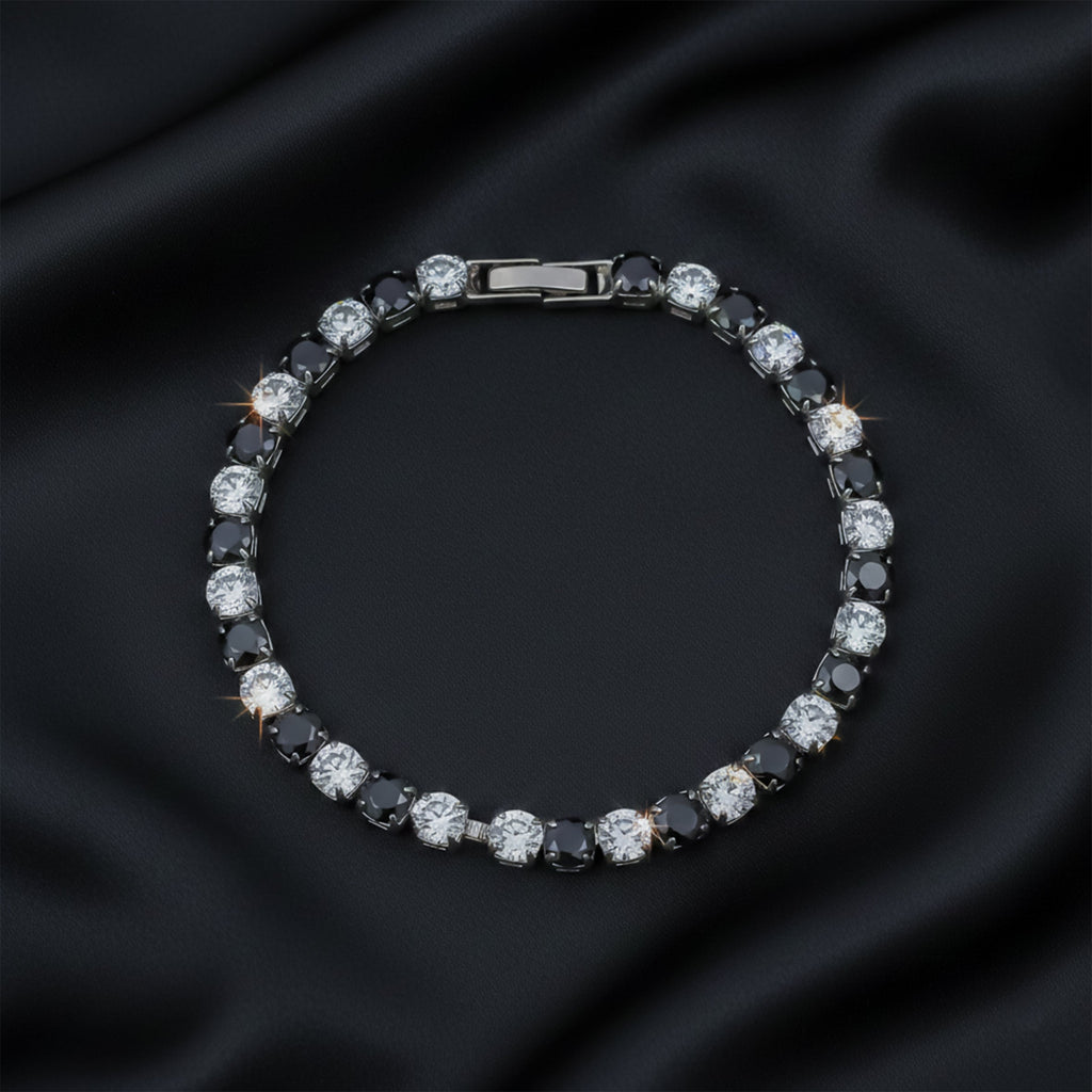 Black & White Crystal Bracelet GWB -57