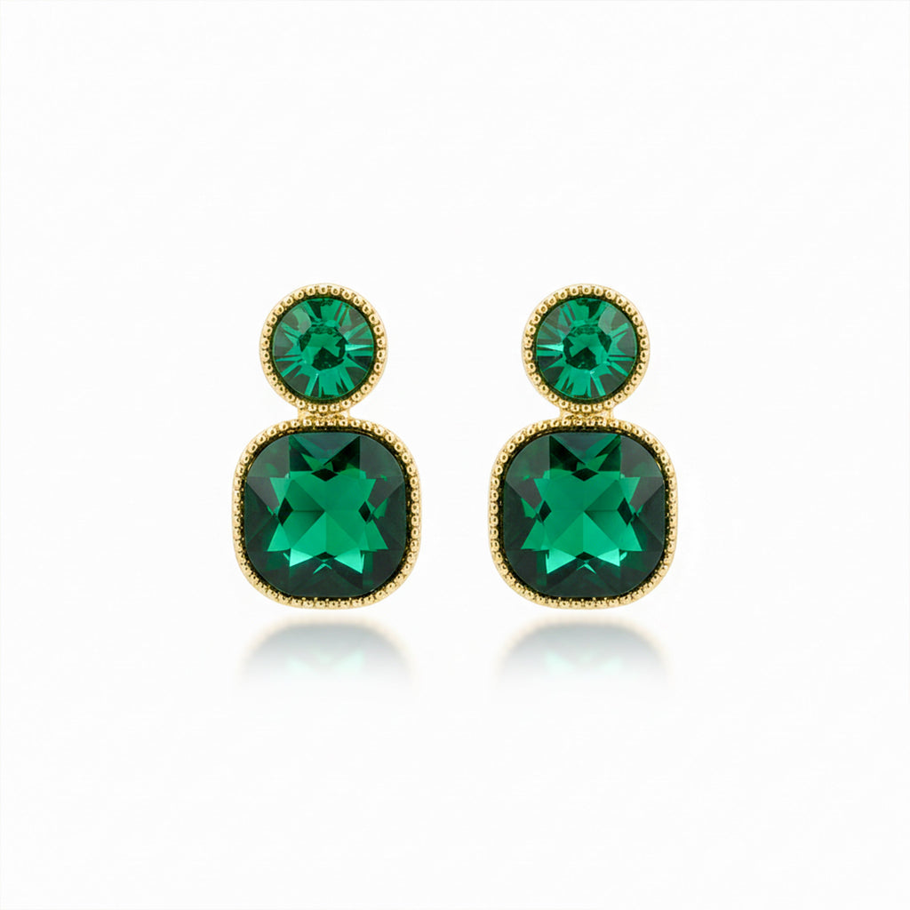 Emerald Square Earrings GWE -152