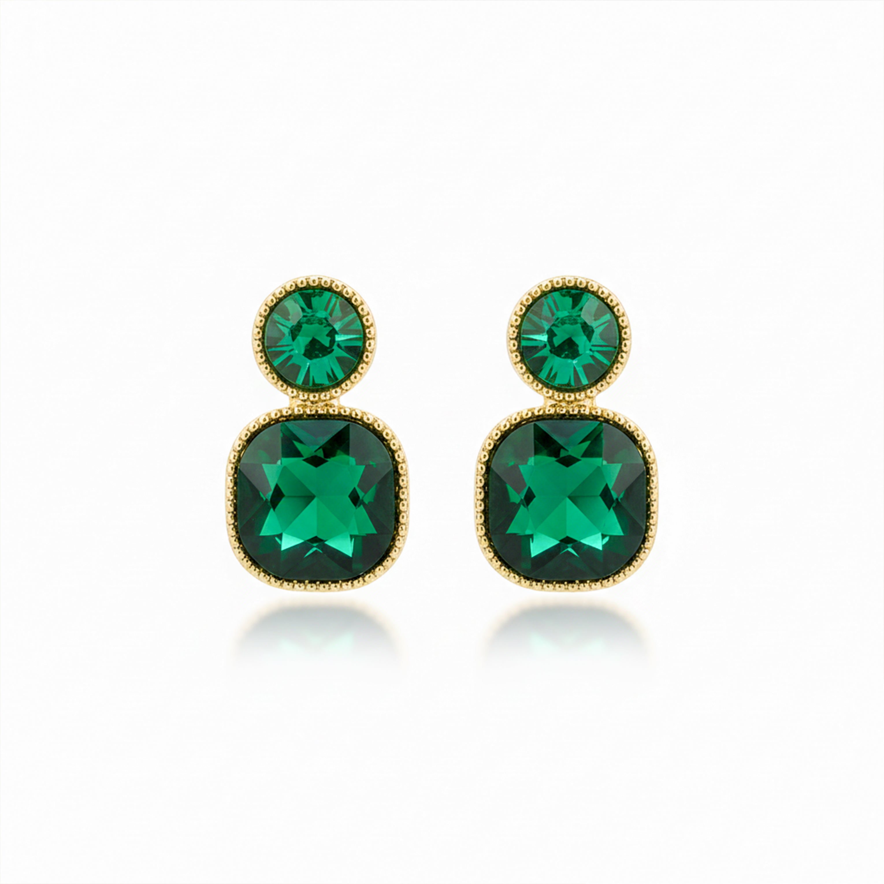 Emerald Square Earrings GWE -152