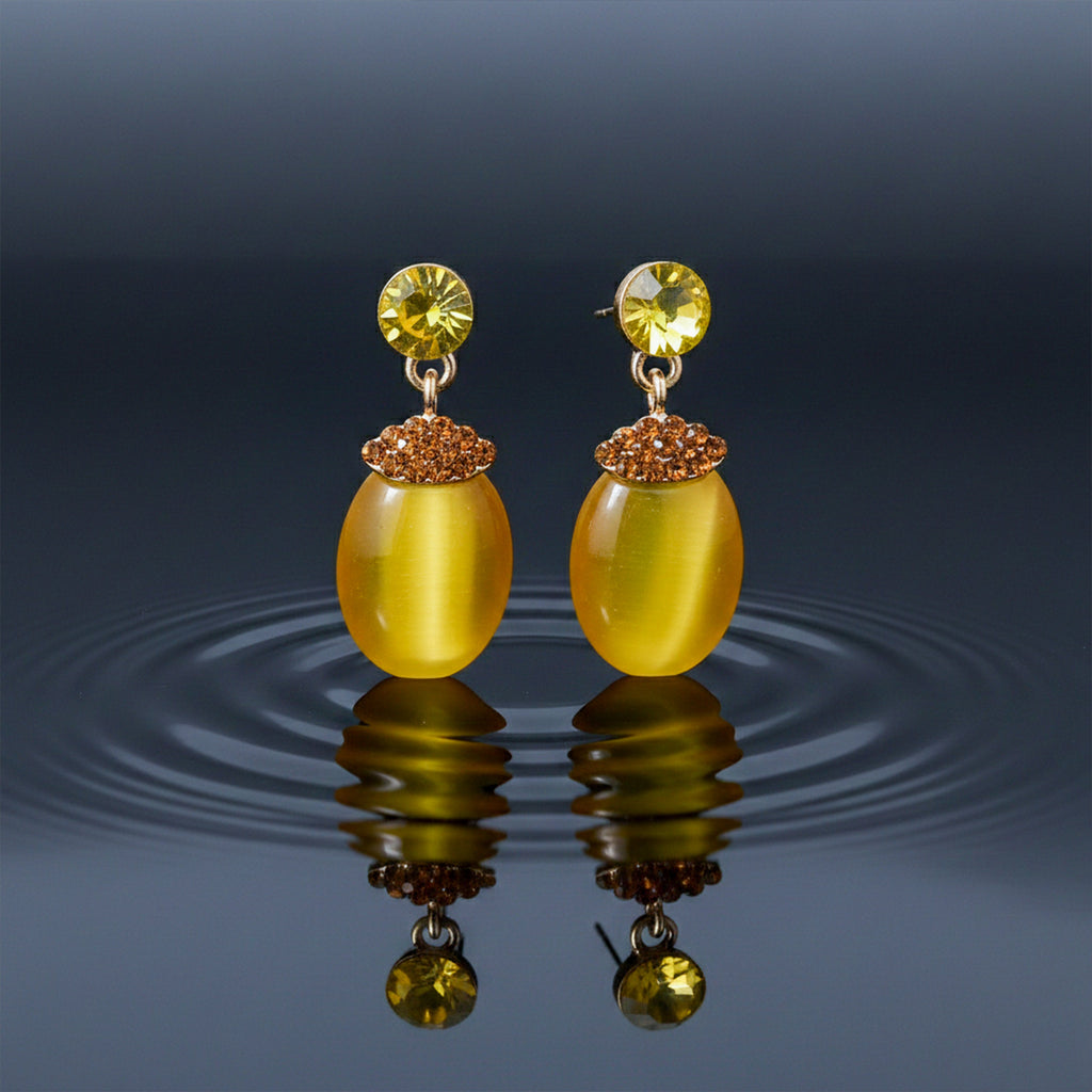 Mustard Yellow Earrings GWE -210