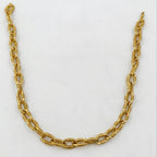 Men’s Gold Tone Textured Curb Link Chain GMC -26
