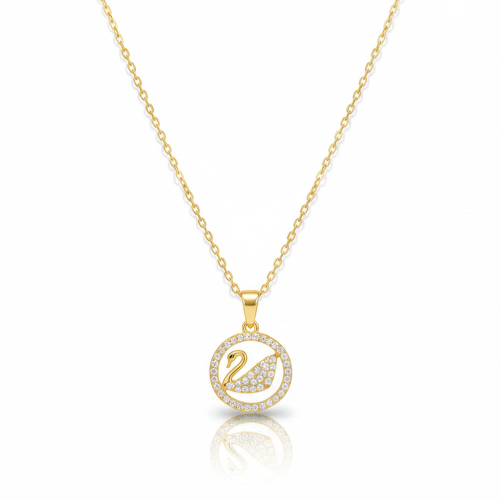 Swan Graceful Pendant Necklace GWN -8