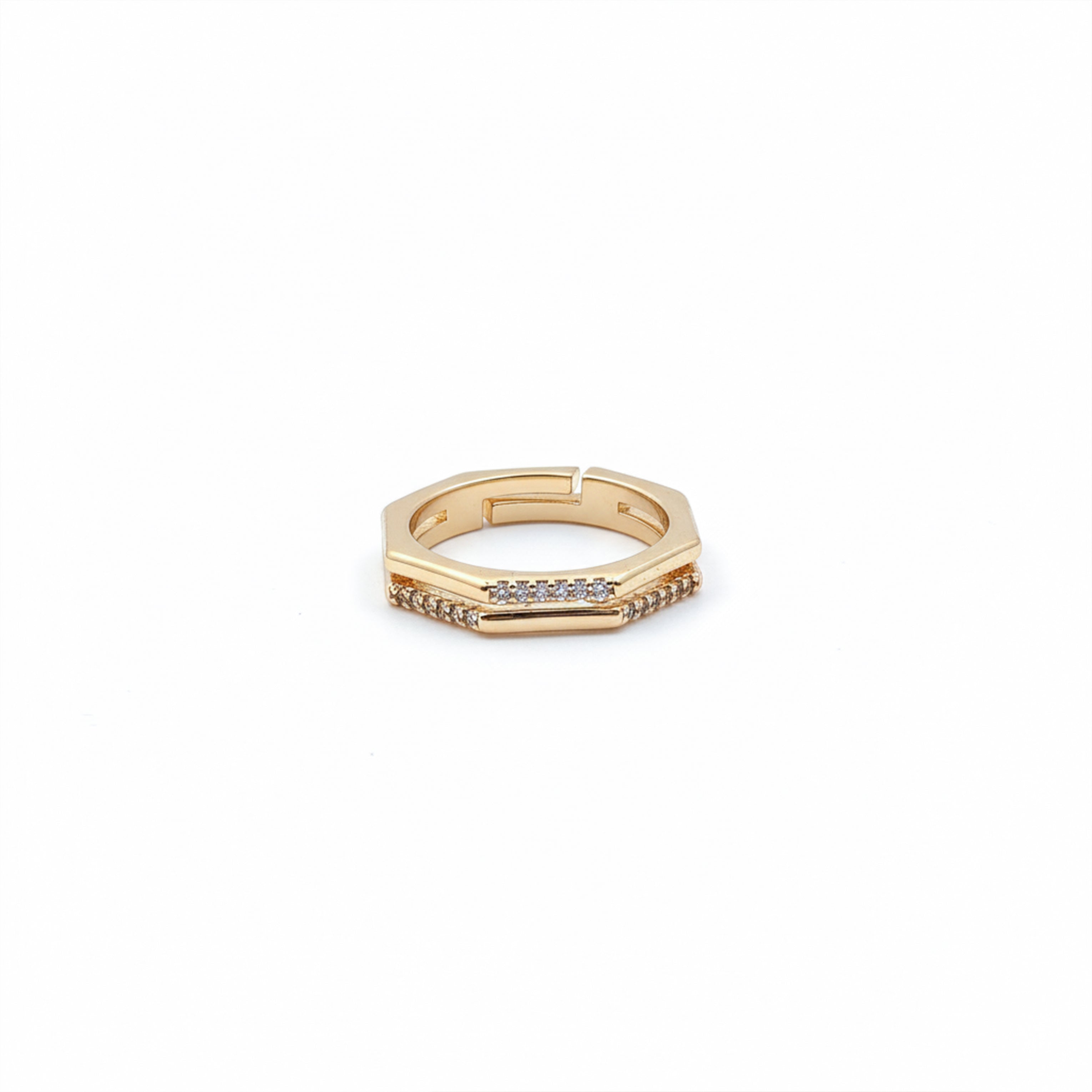 Golden Hexa Spark Ring GWR -16