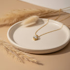 Brilliant Heart-Cut Crystal Women Neckless GWN -75