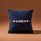 Pink Heart Bow Bracelet GWB -155