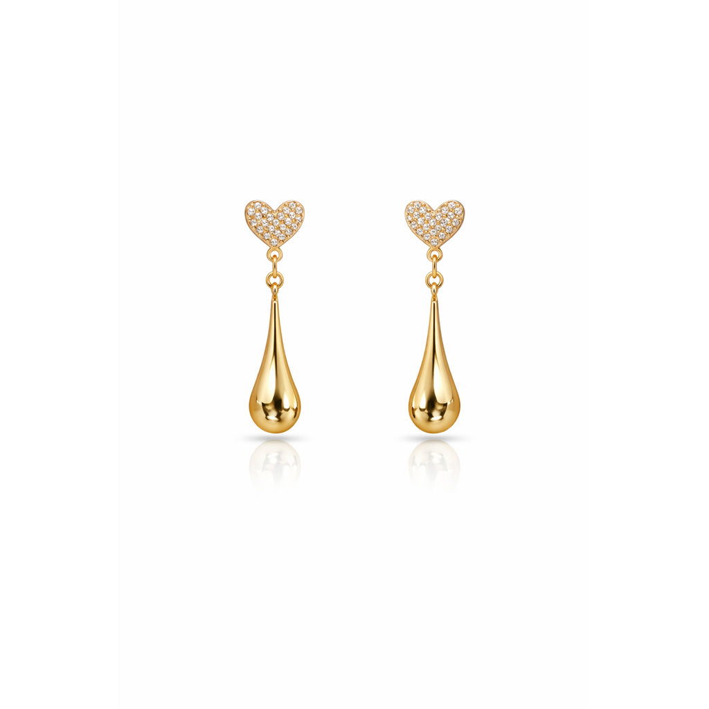 Trishna Heart Drops Earring GWE -21