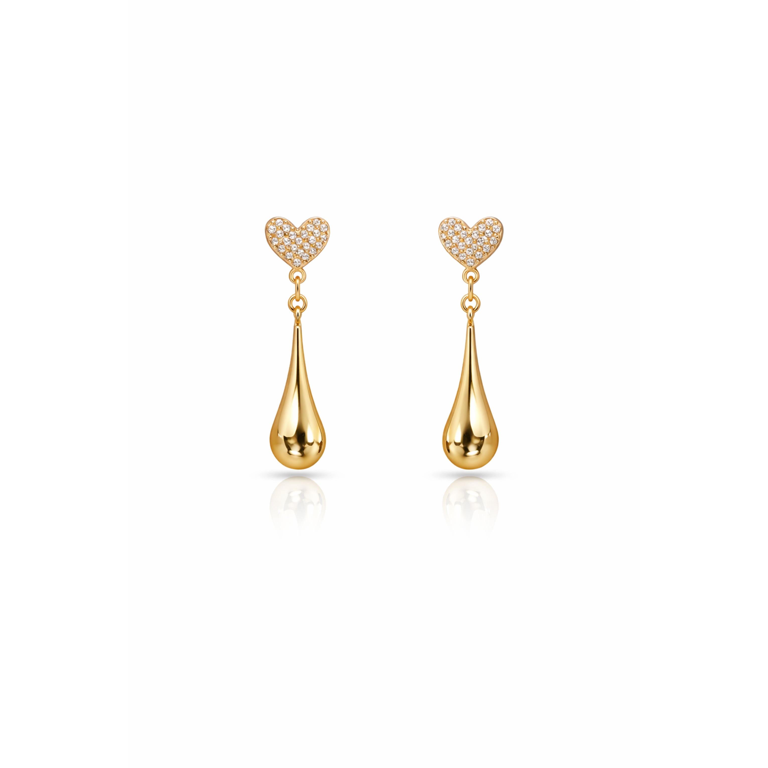 Trishna Heart Drops Earring GWE -21