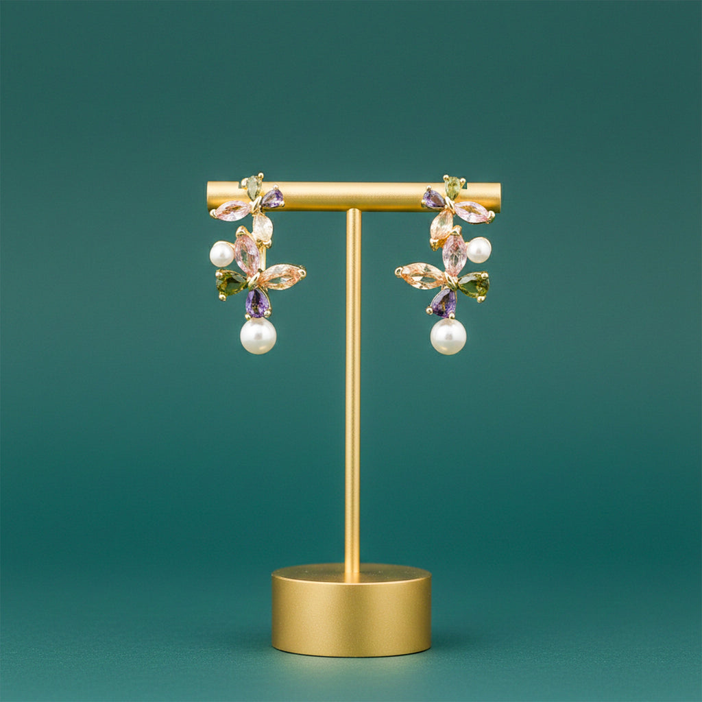 Bloom Pearl Stud Earrings GWE -155