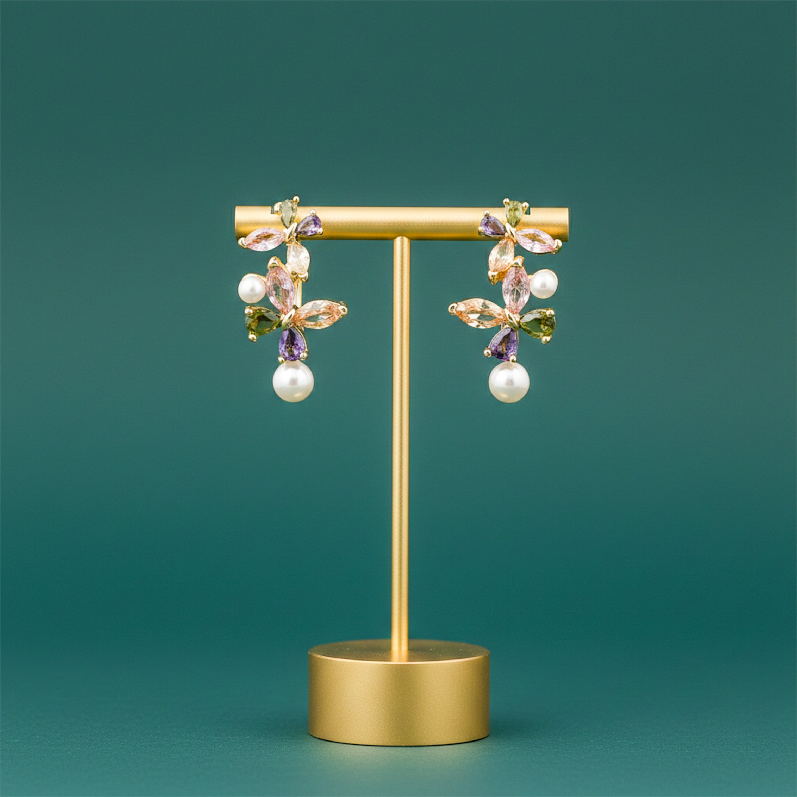 Bloom Pearl Stud Earrings GWE -155