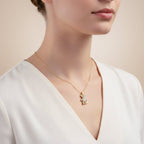 Crystal Teddy Bear Pendant Necklace GWN -86