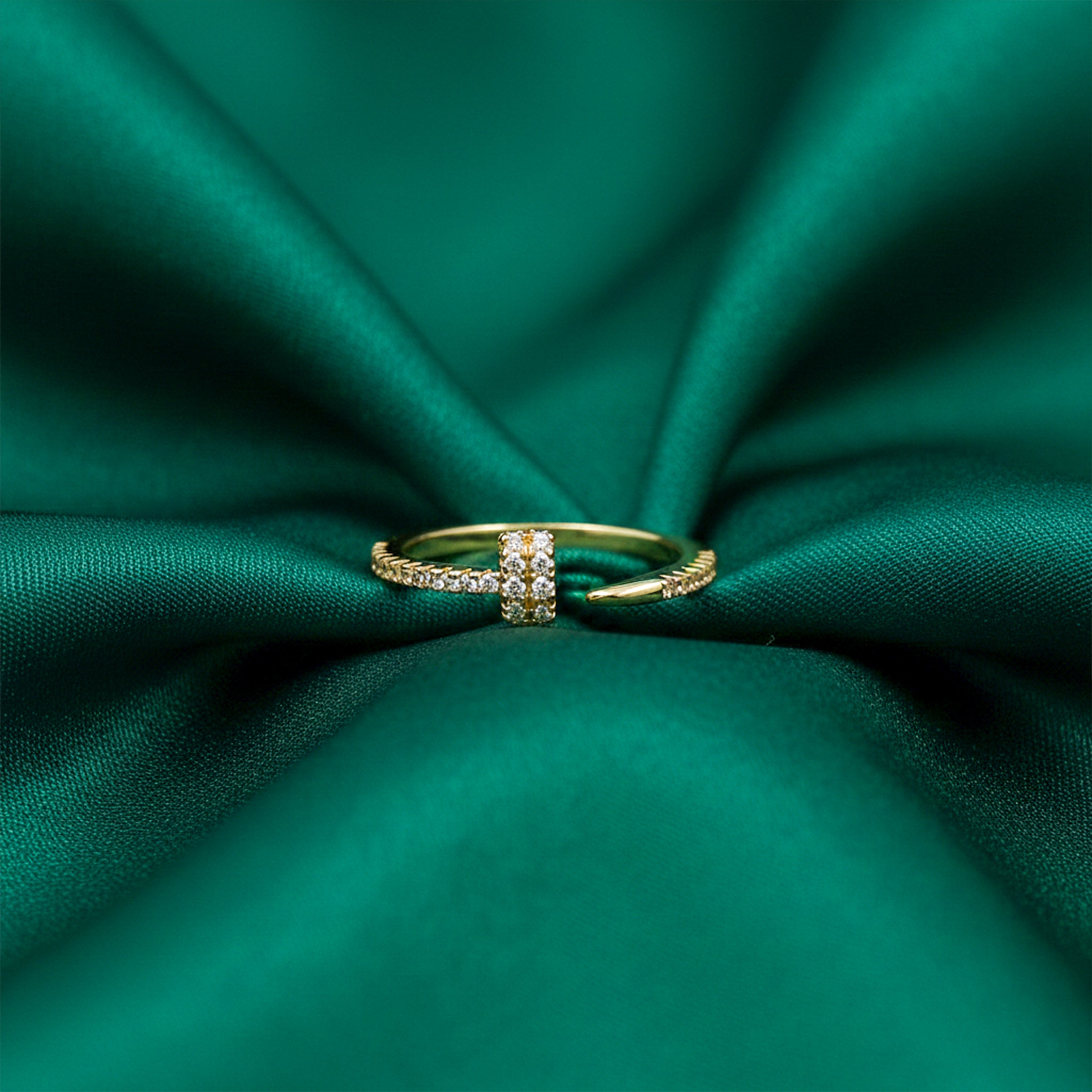 Golden Nail Adjustable Ring GWR -66