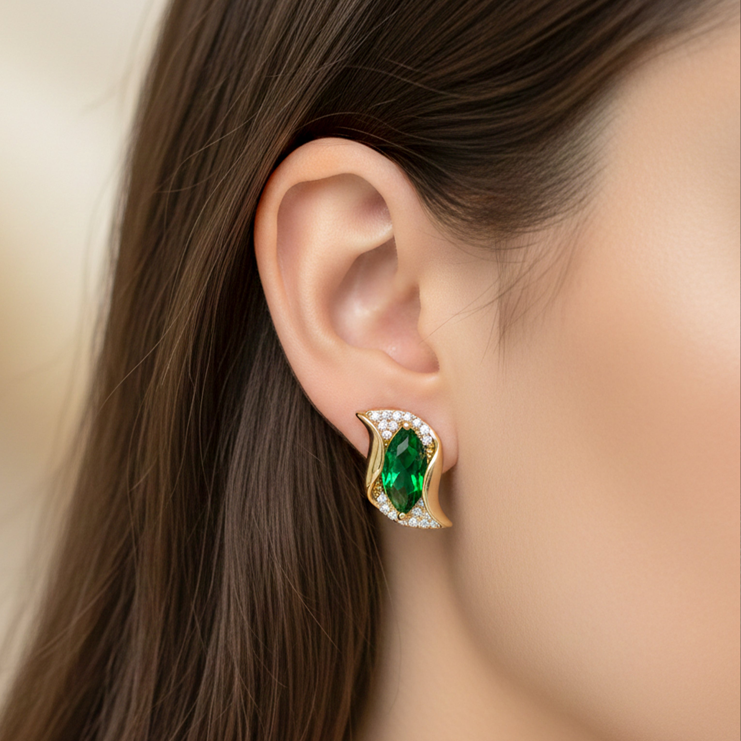 Green Leaf Studs earring GWE -122