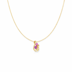 Flower Crystal Pendant Necklace GWN -100