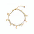 Crystal Double Layer Anklet GWA -39