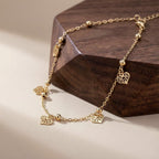 Filigree Heart Charm Anklet GWA -52