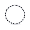 Black & White Tennis Bracelet GWB -80