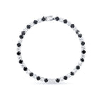 Black & White Tennis Bracelet GWB -80