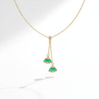 Dangling Fan Charm Women Neckless GWN -95
