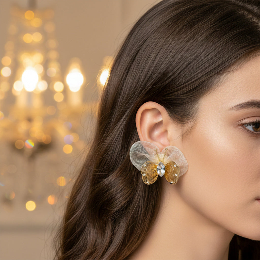 Butterfly Mesh Earrings GWE -170
