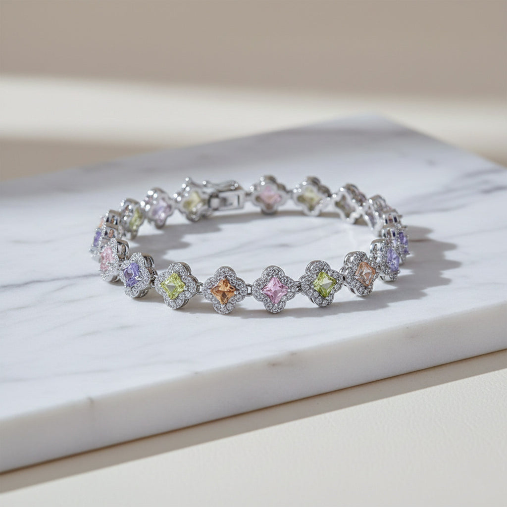 Silver Multi-Color Princess Bracelet GWB -153