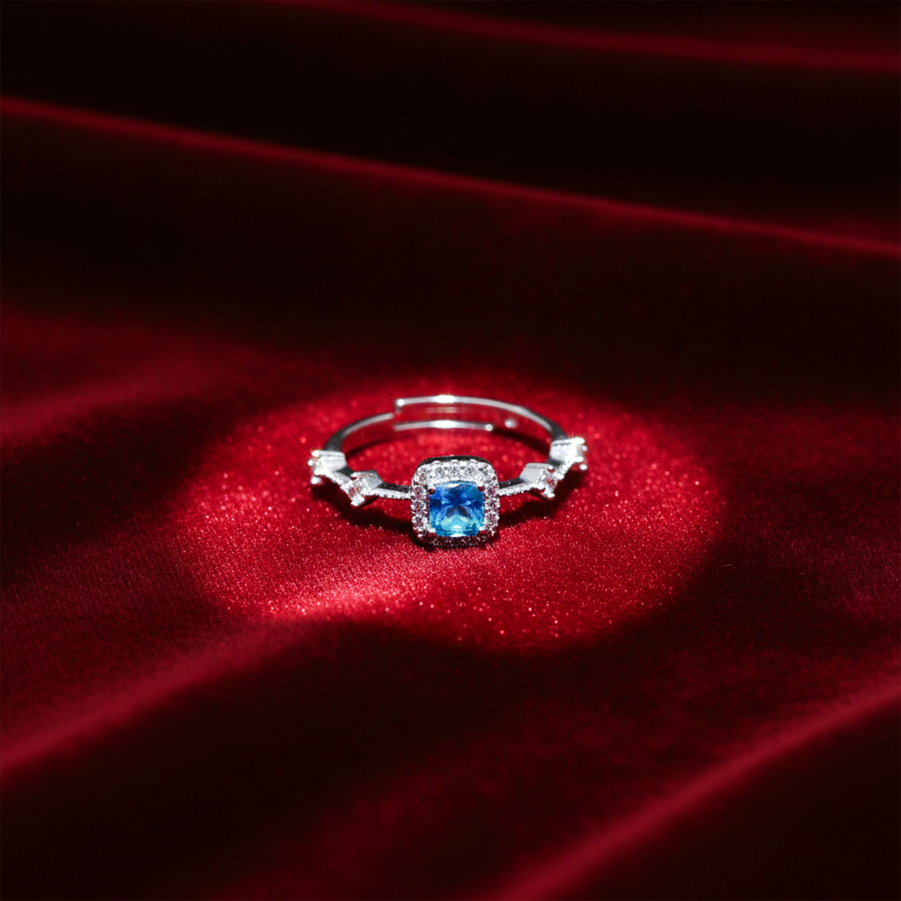 Blue Halo Adjustable Ring GWR -67