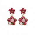 Enamel Pearl Earrings GWE -185