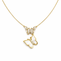 Butterfly Diamond Pendant Necklace GWN -160