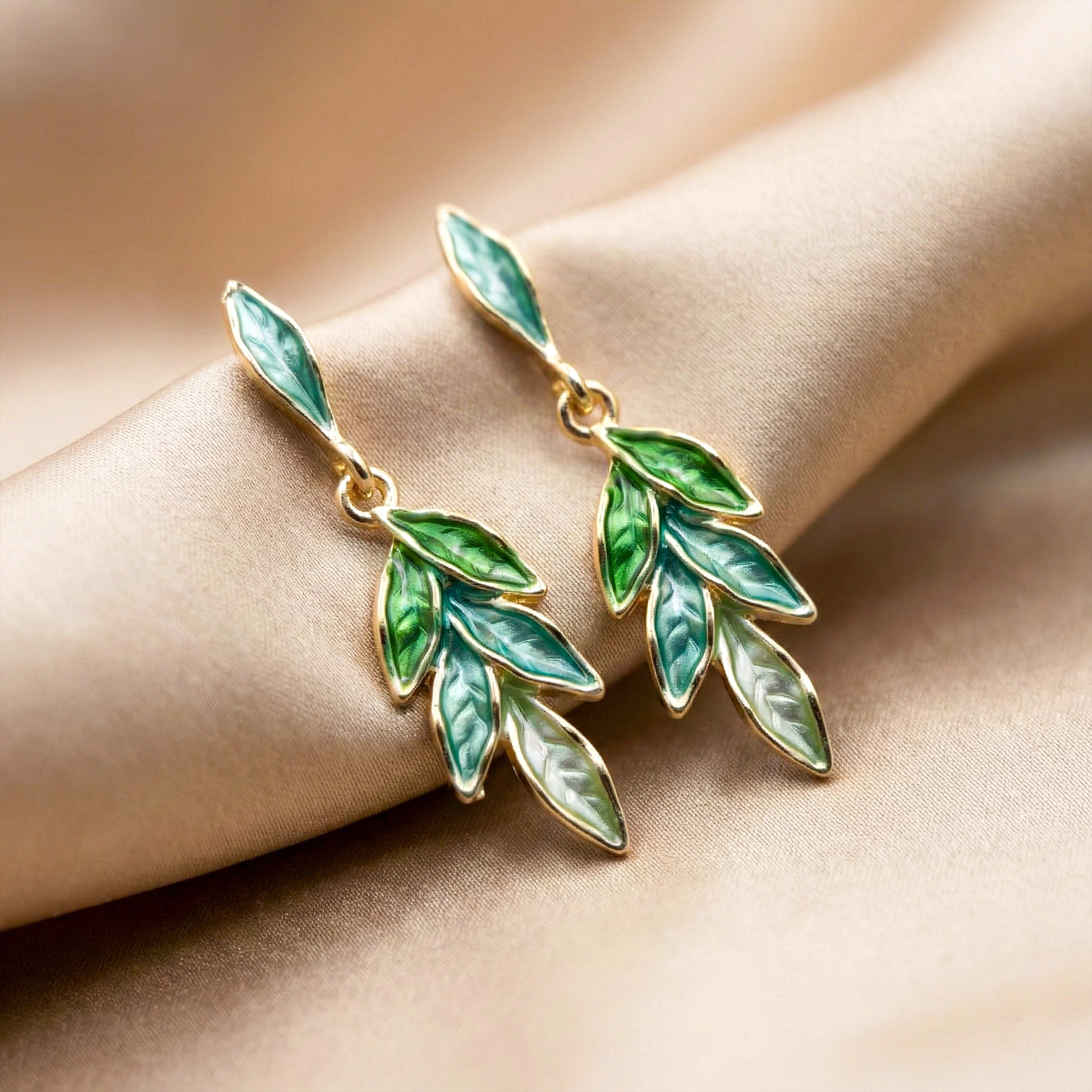 Green Leaf Earrings GWE -194