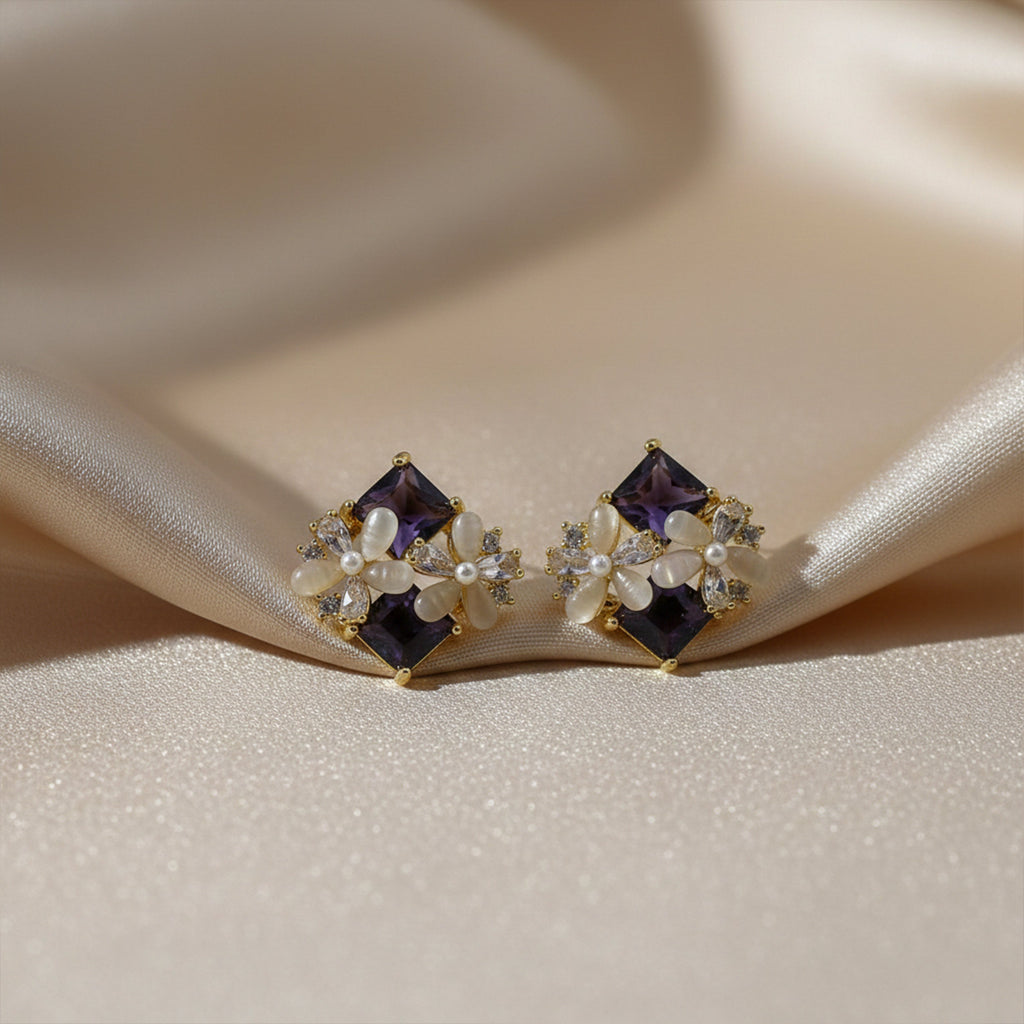 Pearl Bloom Studs earring GWE -126