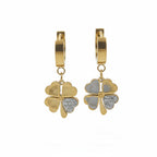 Golden Clover Drop Earrings GWE -80