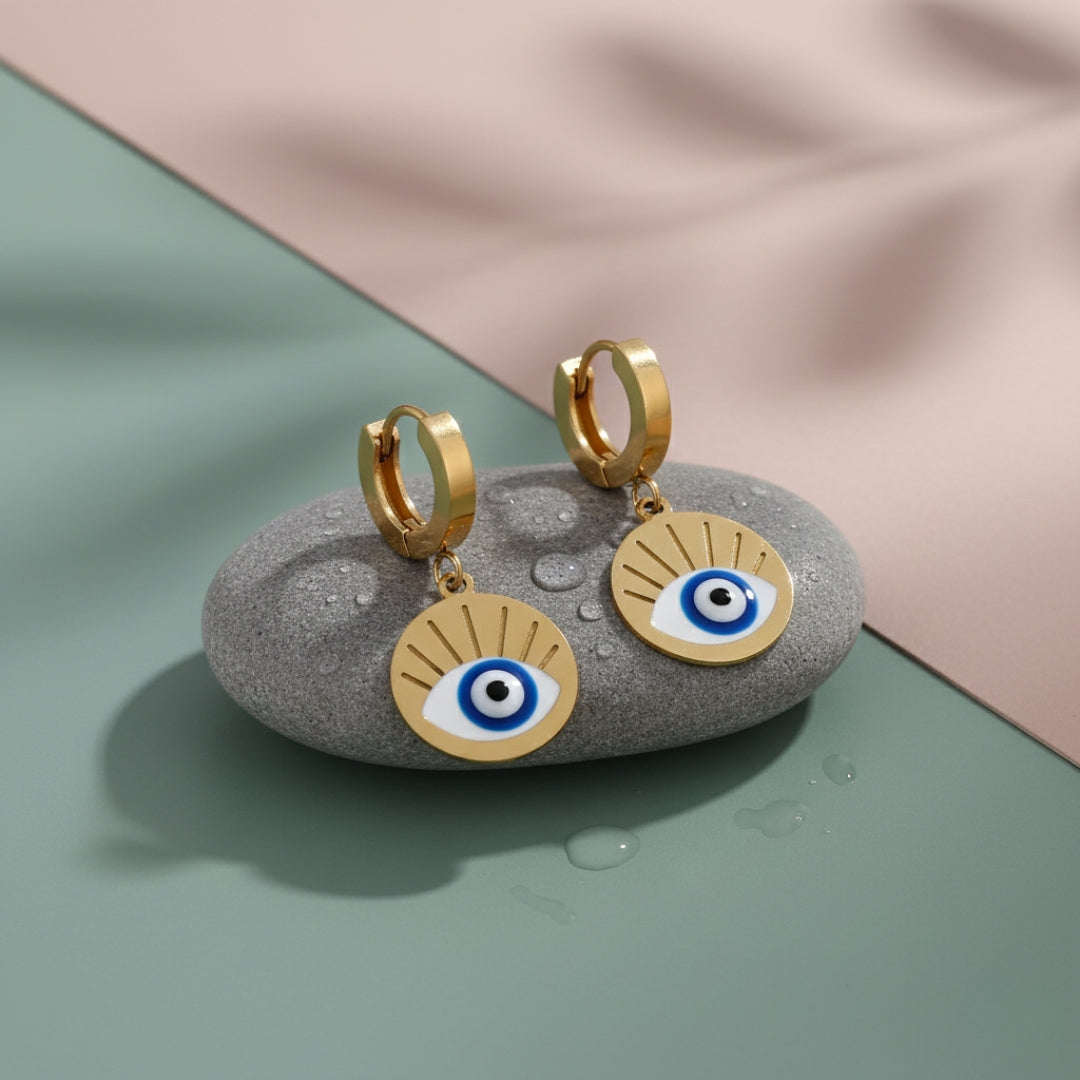 Evil Eye Round Earing GWE -5