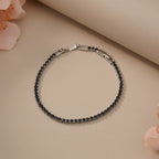 Blue Silver Tennis Bracelet GWB-77