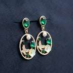 Vintage-Style Nature-Inspired Dangle Earrings GWE -178