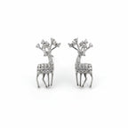 Crystal Reindeer Stud Earrings GWE -97