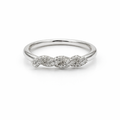 Silver Wave Sparkle Ring GWR -21