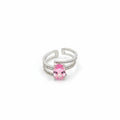 Silver Blush Solitaire Ring GWR -54