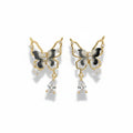 Butterfly Crystal Drop Earrings GWE -144