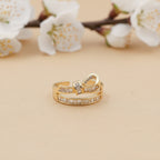 Golden Luxe Knot Band Ring GWR -50