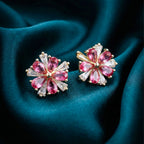 Crystal Flower Stud Earrings GWE -160