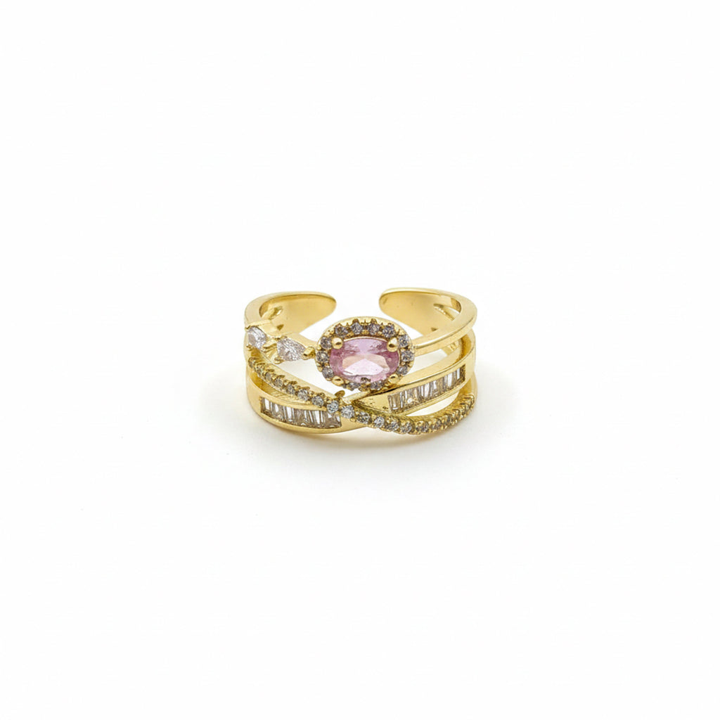 Royal Blush Halo Wrap Ring GWR -46