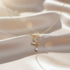 Drop Diamond Pendant Necklace GWN -147