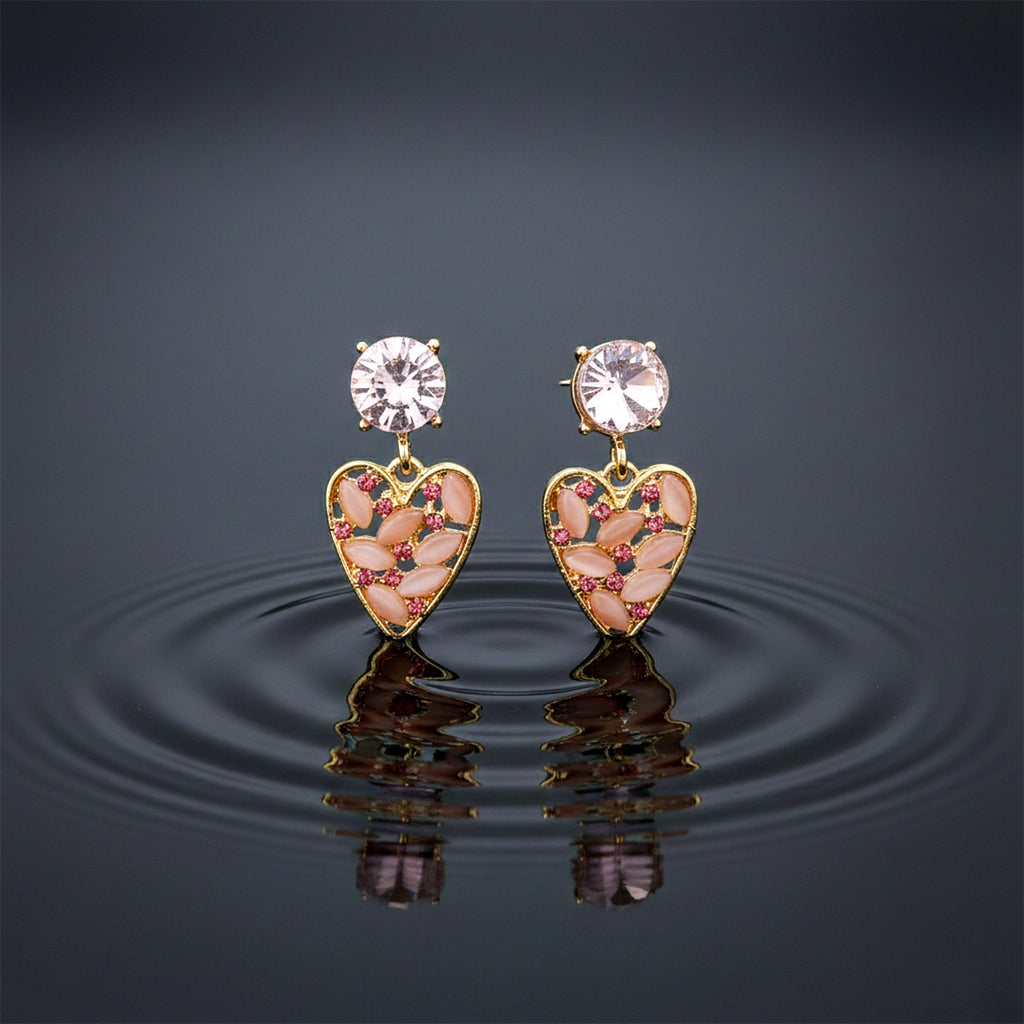 Blush Heart Earrings GWE -211