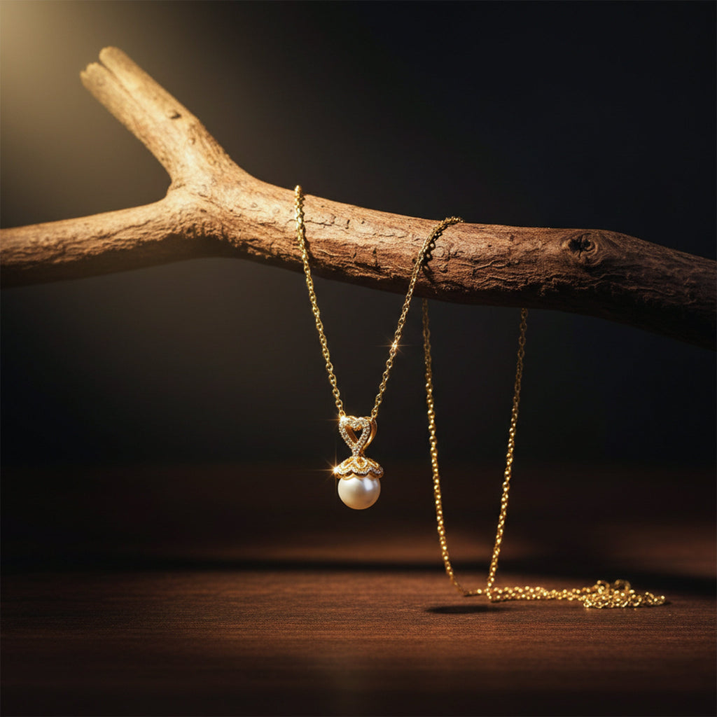Golden Heart Necklace GWN -39