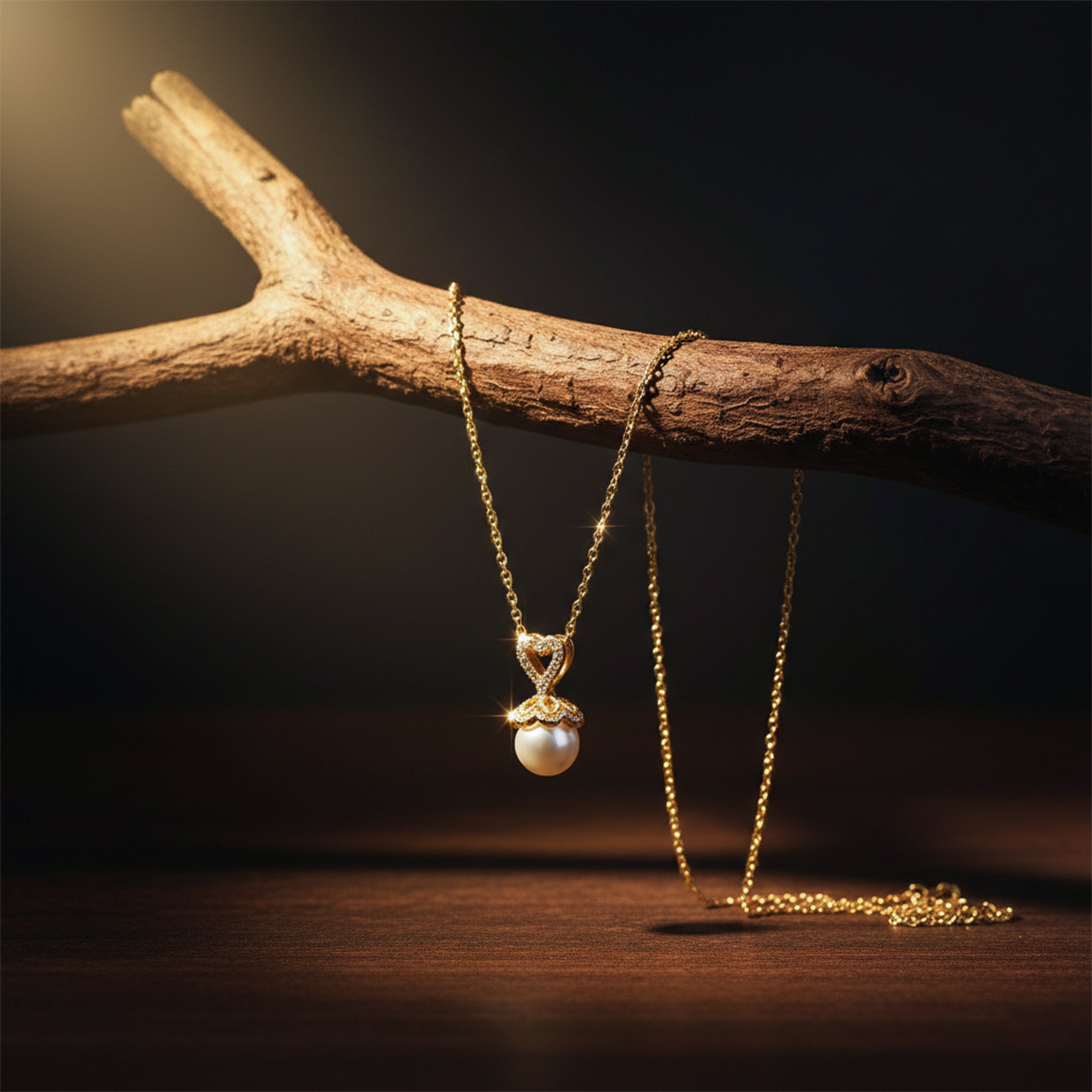 Golden Heart Necklace GWN -39