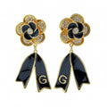 Midnight Bloom Drop Earrings GWE -61