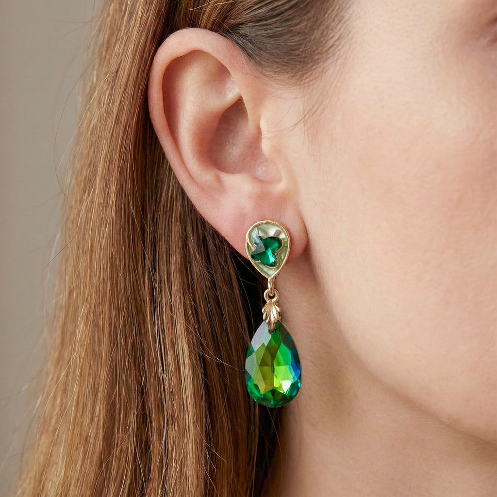 Emerald Green Earrings GWE -193