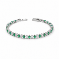 Emerald Alternating Marquise Tennis Bracelet GWB -123