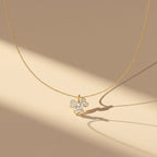 Crystal Clover Pendant Necklace GWN -125