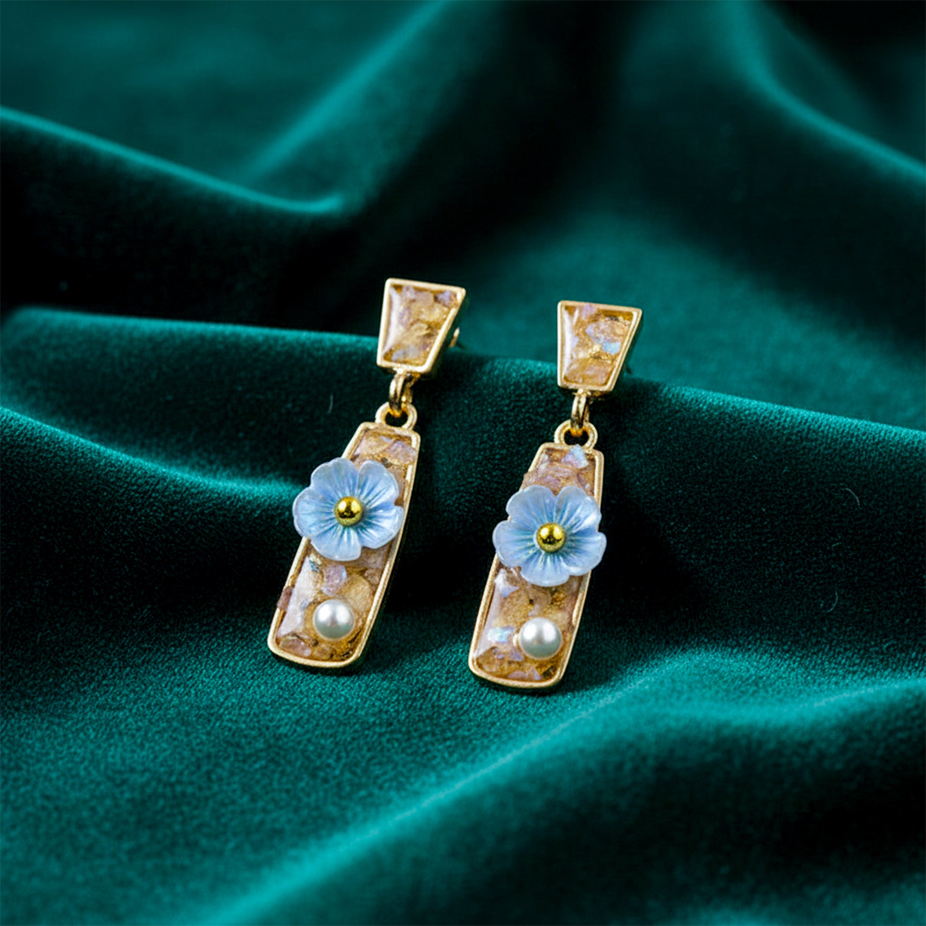 Golden Bloom Earrings GWE -241